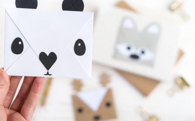 Briefumschlag basteln – Kuverts im Animalstyle