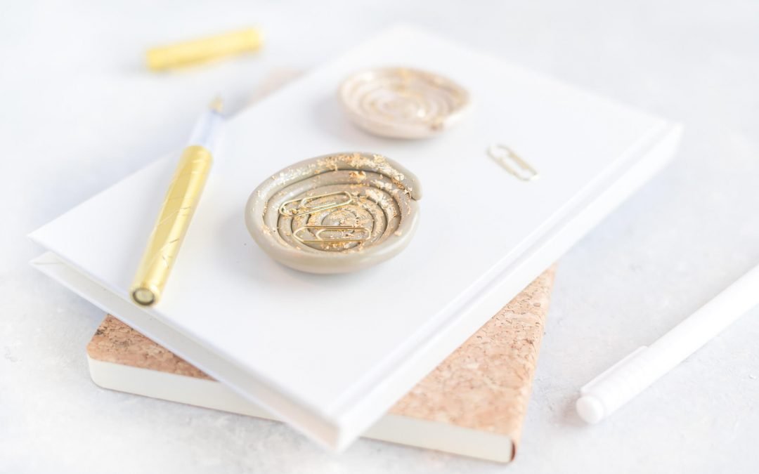 Fimo Schale mit Blattgold selber basteln