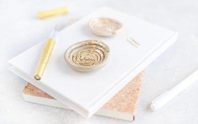 Fimo Schale mit Blattgold selber basteln