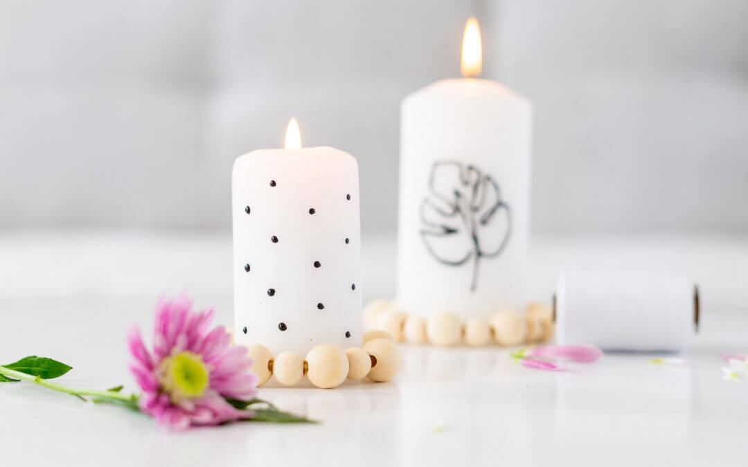 Kerze bemalen – Individuell mit Lineart