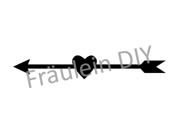 Herzpfeil - Plotterdatei – Bild 2