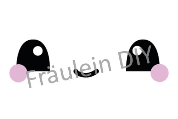 Kawaii Gesicht Set - Plotterdatei – Bild 3