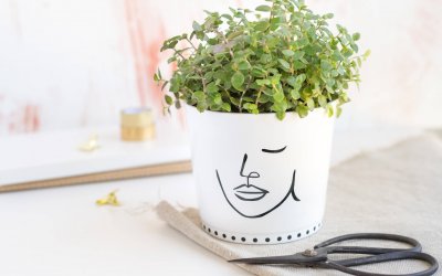 Blumentopf mit Lineart aufpeppen