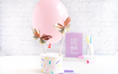 Geldgeschenk zur Geburt – zauberhafter Heißluftballon