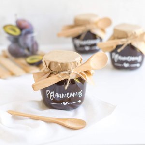 Pflaumenmus zum selbermachen für zuhause. Einfaches Rezept