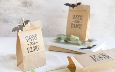 Halloween Geschenktüte – 3 gruselig schöne Ideen