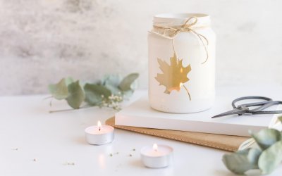 5 herbstliche Windlichter – Bastelideen