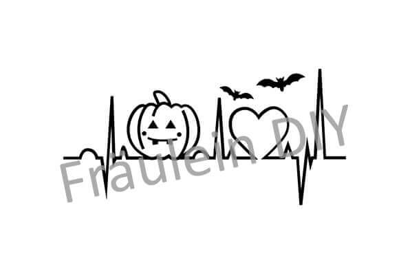 Kürbisherzschlag - Plotterdatei – Bild 2