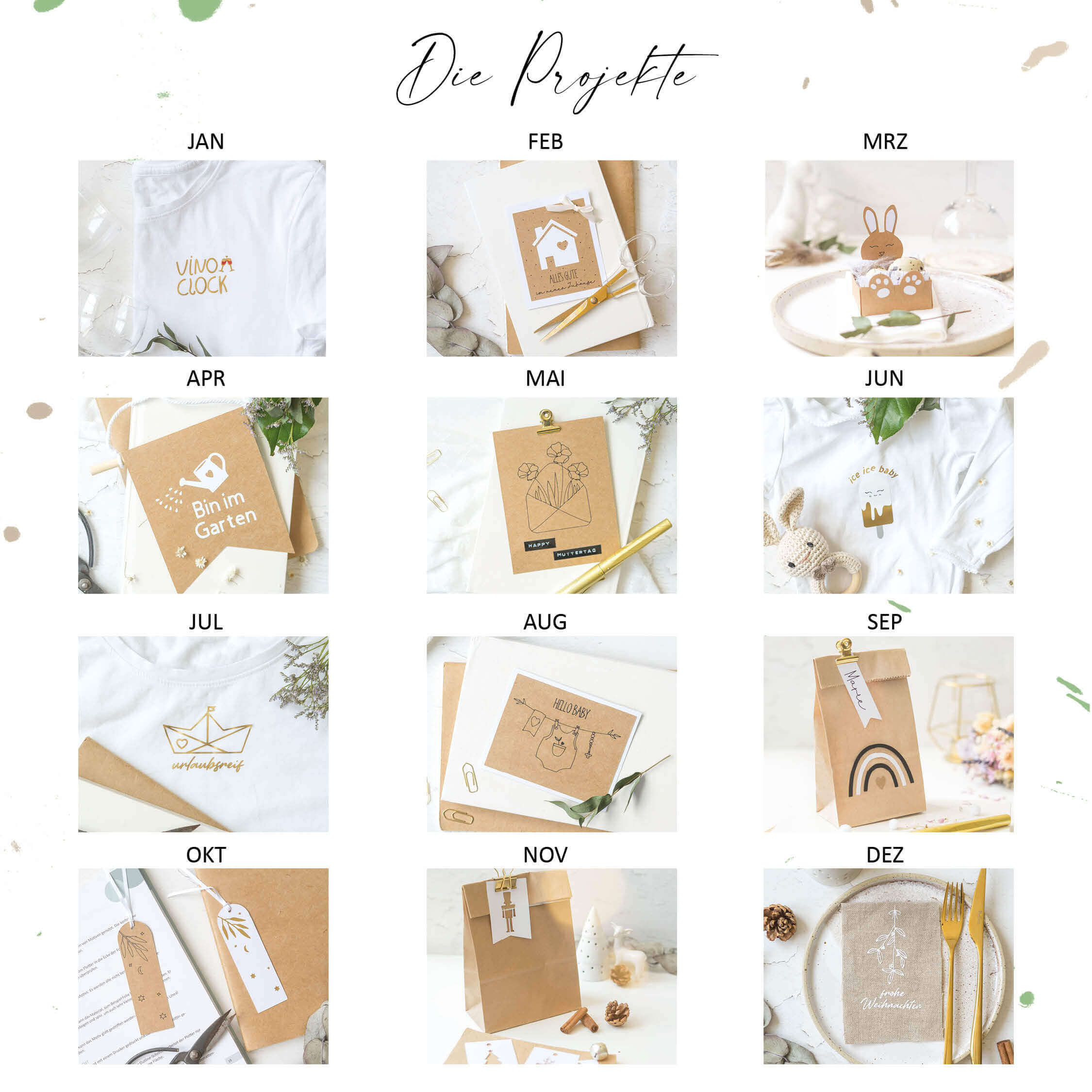 Limitierter Wandkalender - Plotte-mich-Kalender 2024 - inkl. 25 Plotterdateien – Bild 6