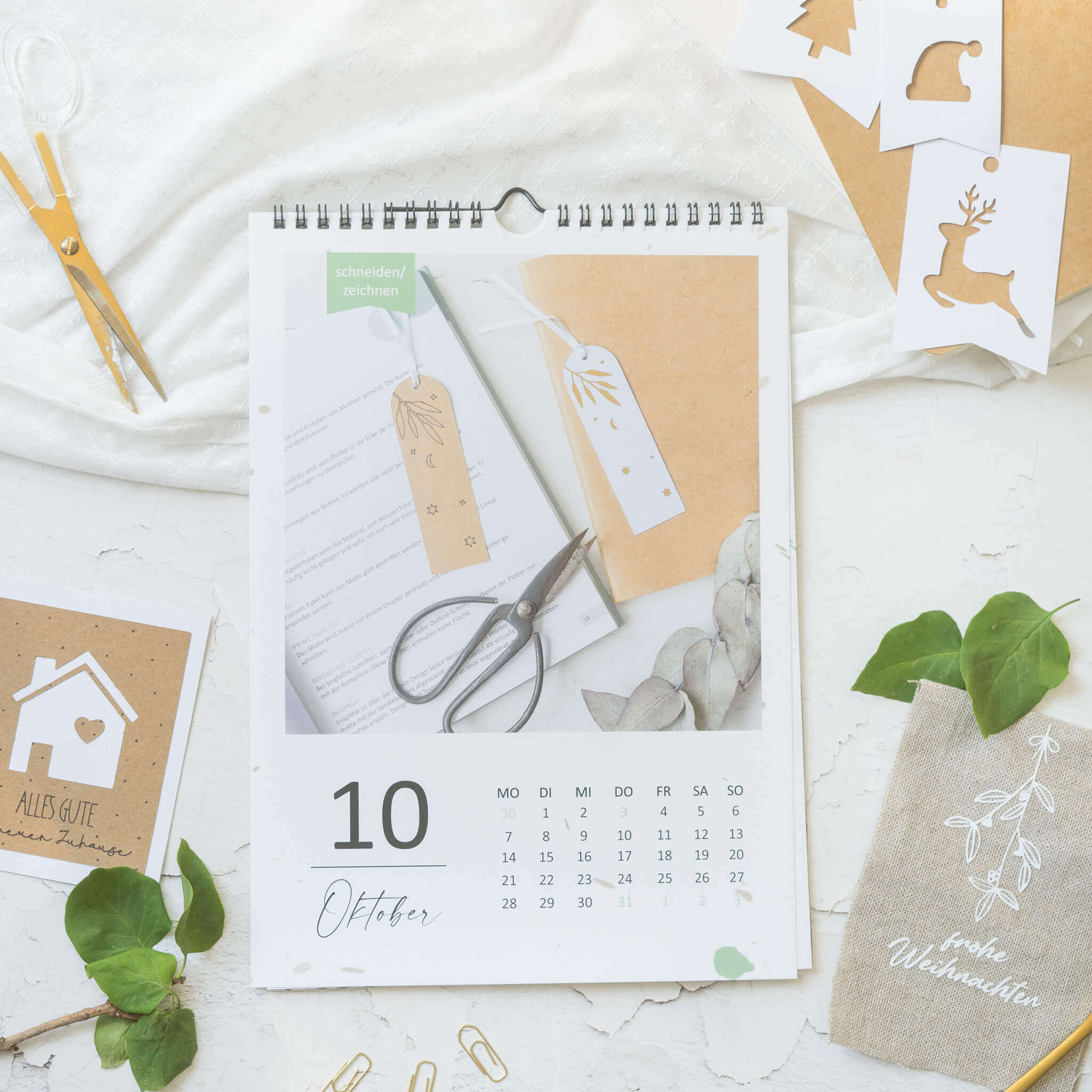 Limitierter Wandkalender - Plotte-mich-Kalender 2024 - inkl. 25 Plotterdateien – Bild 2