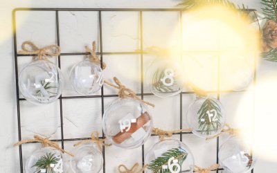 DIY Adventskalender mit Acrylkugeln – einfache Idee