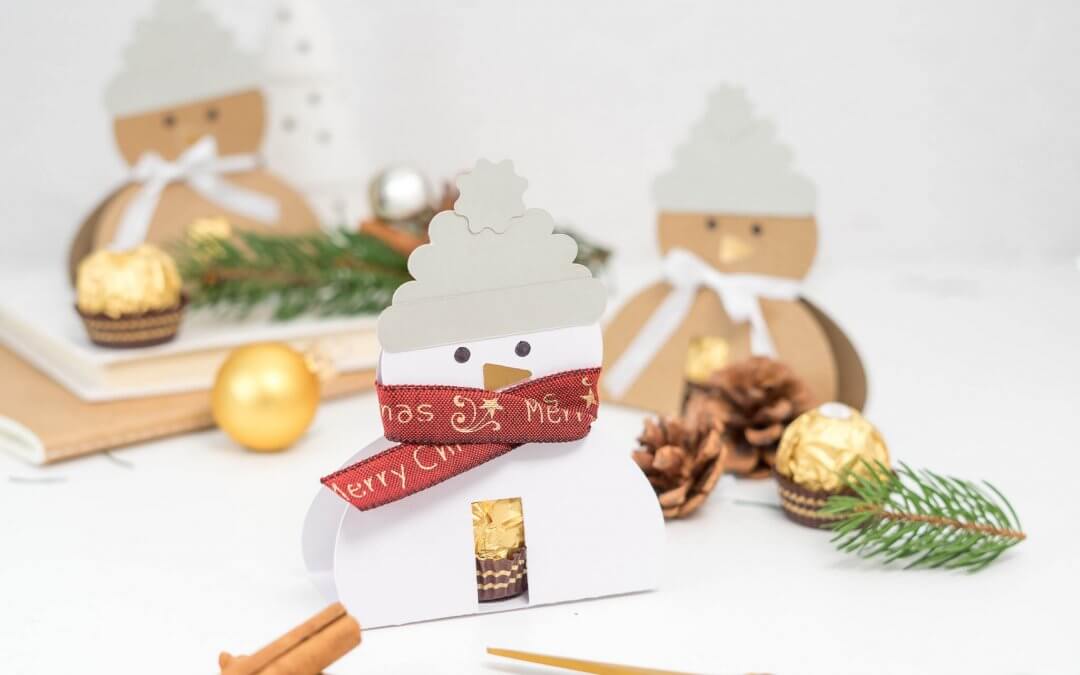 Ferrero Rocher Schneemann – Geschenkidee inkl. Freebie