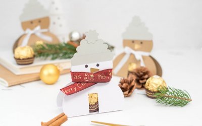 Ferrero Rocher Schneemann – Geschenkidee inkl. Freebie