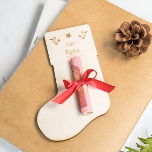 Weihnachtssocke - Laserdatei