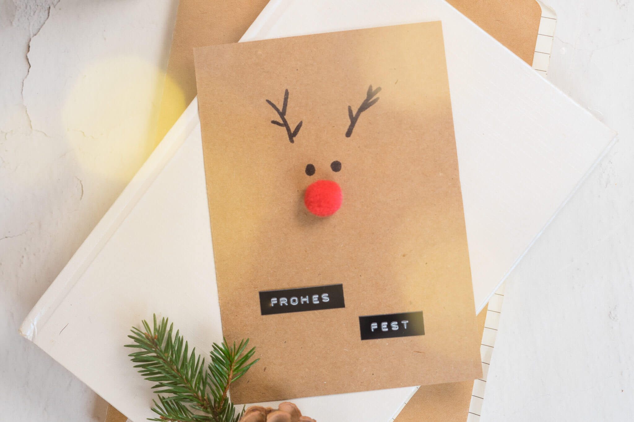 5 einfache Weihnachtskarten - Geschenkkarten selbst basteln