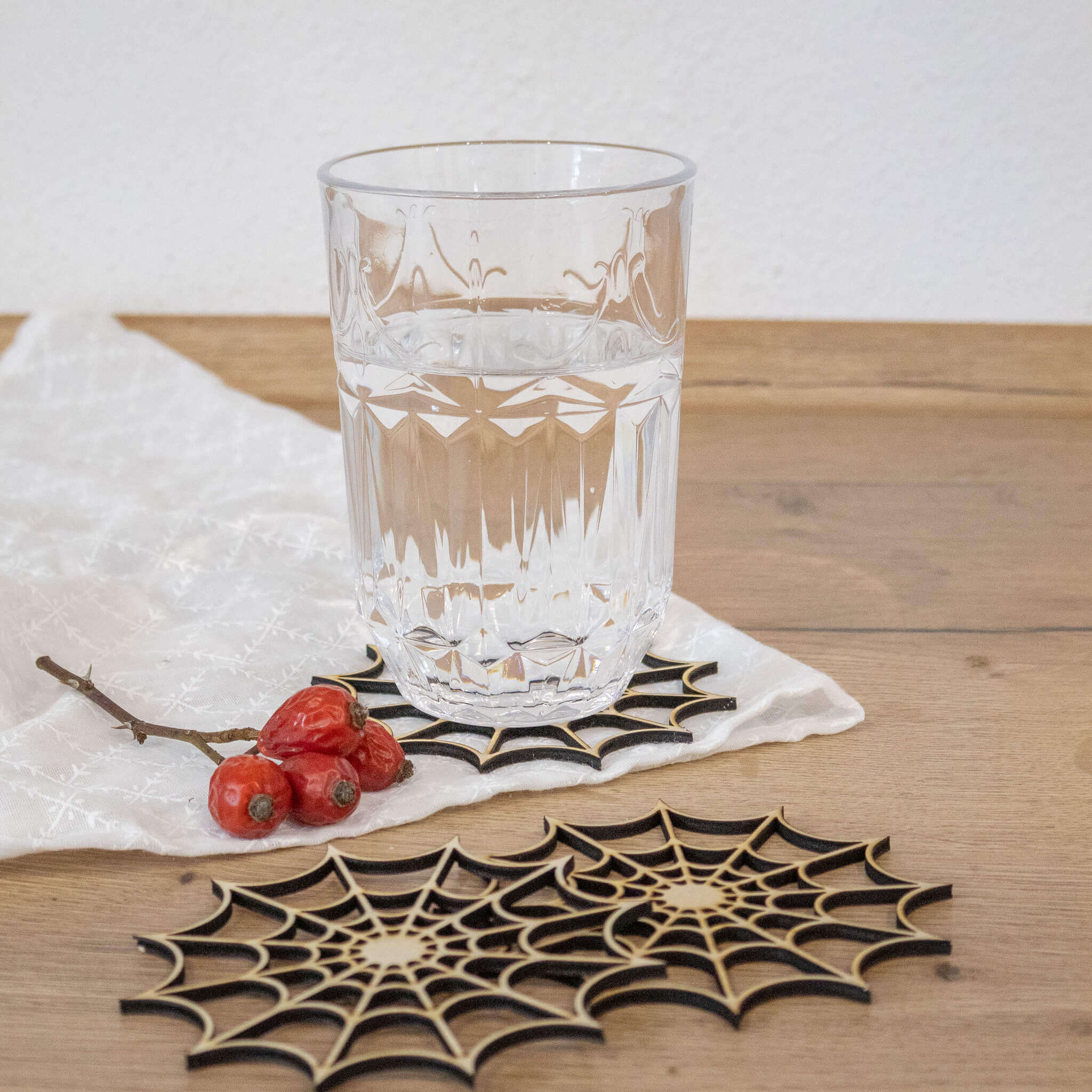 Spinnennetz Untersetzer - Laserdatei