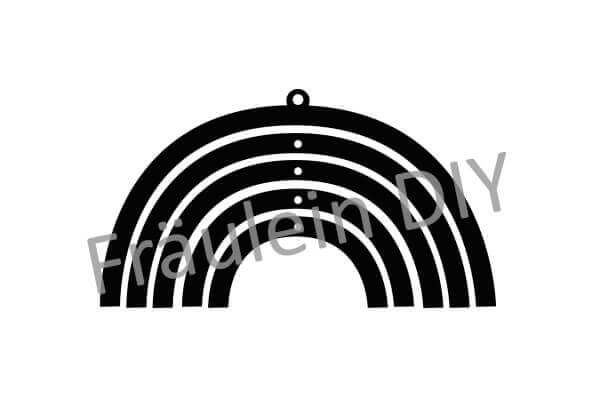 Regenbogen Mobile Suncatcher - Laserdatei – Bild 2