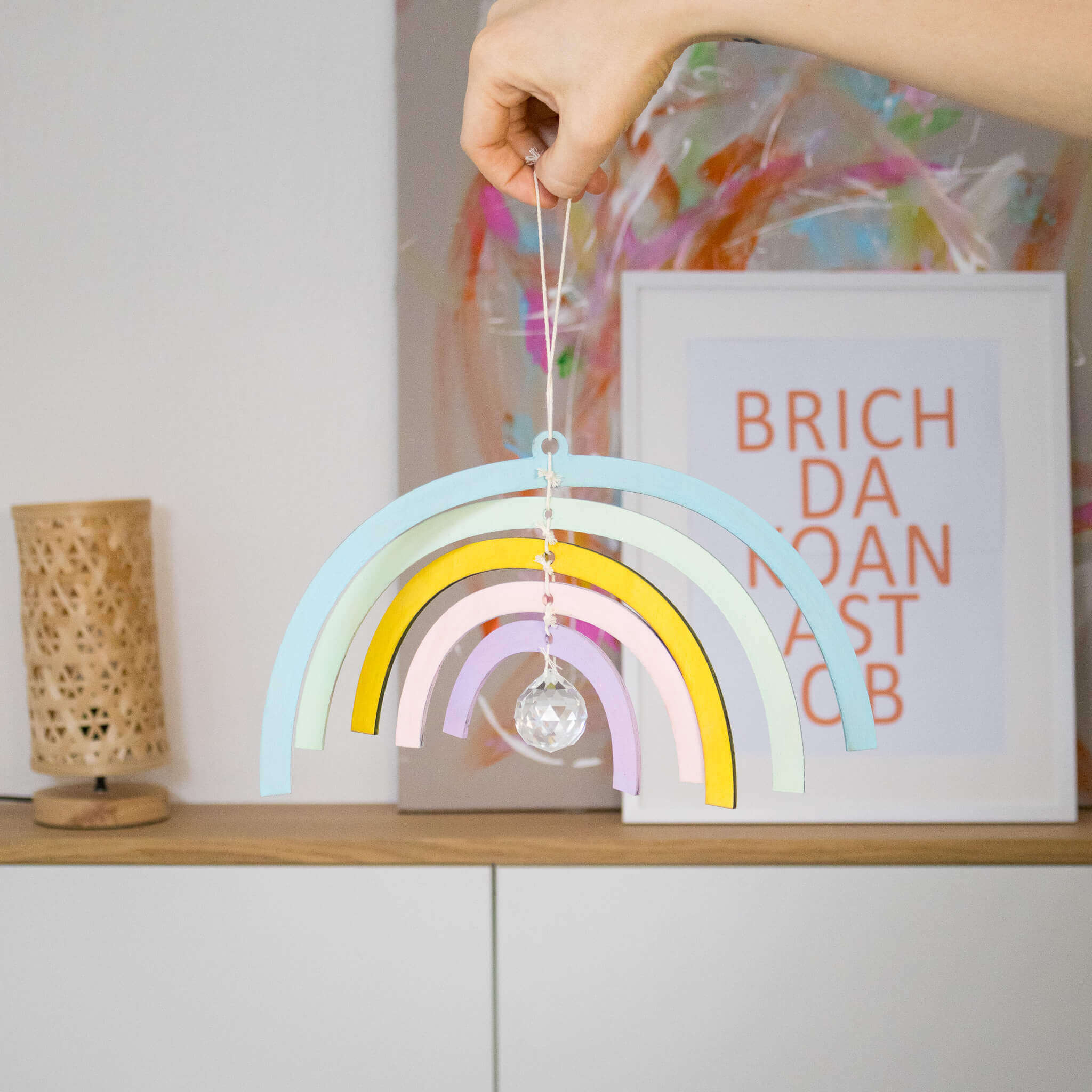 Regenbogen Mobile Suncatcher - Laserdatei