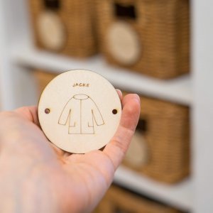 Kleiderschrank Etiketten - Laserdatei