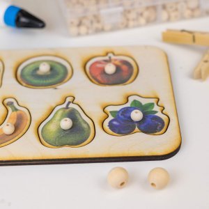 Steckpuzzle Obst - Laserdatei