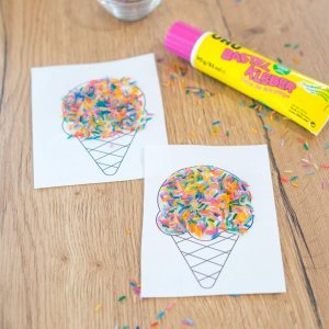 Eis Vorlage ab 2 Jahre – zum Ausdrucken