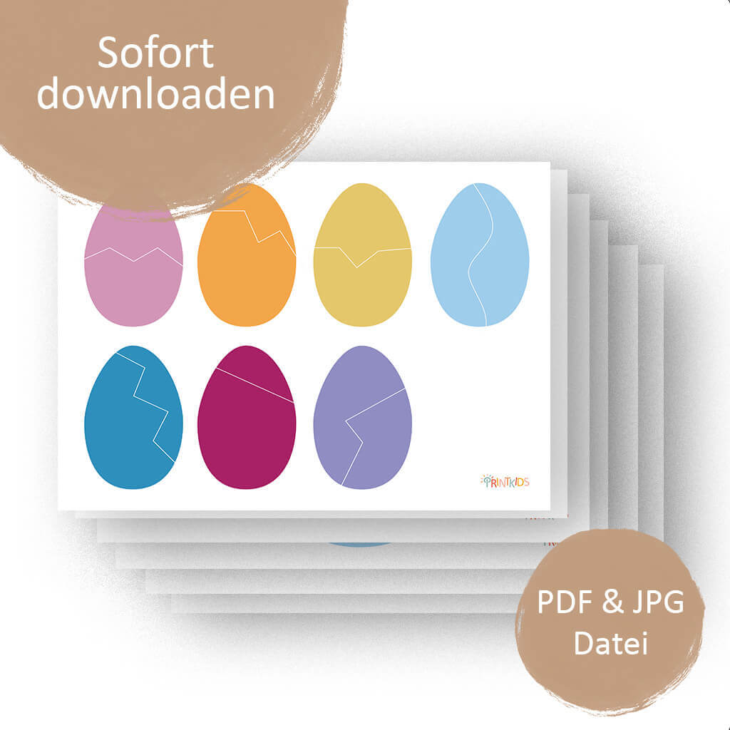 Tablettarbeiten Ostern ab 2 Jahre – zum Ausdrucken – Bild 2