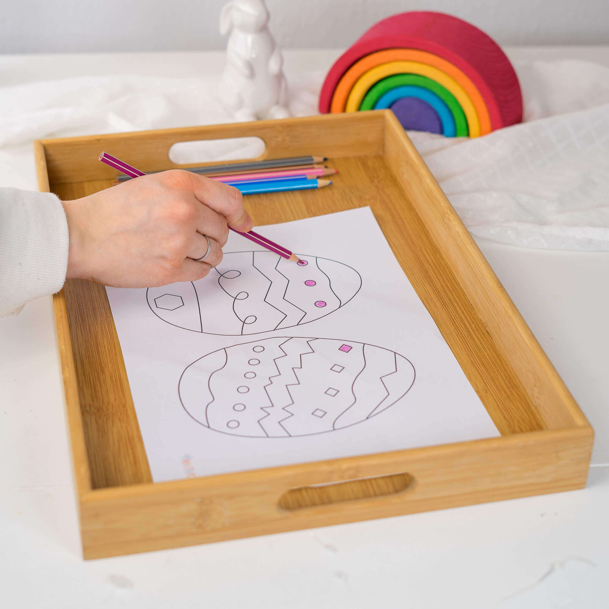 Tablettarbeiten Ostern ab 2 Jahre – zum Ausdrucken – Bild 4