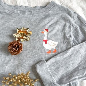 Weihnachtliche Gans - Plotterdatei