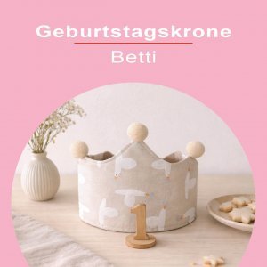 Geburtstagskrone Betti – Schnittmuster